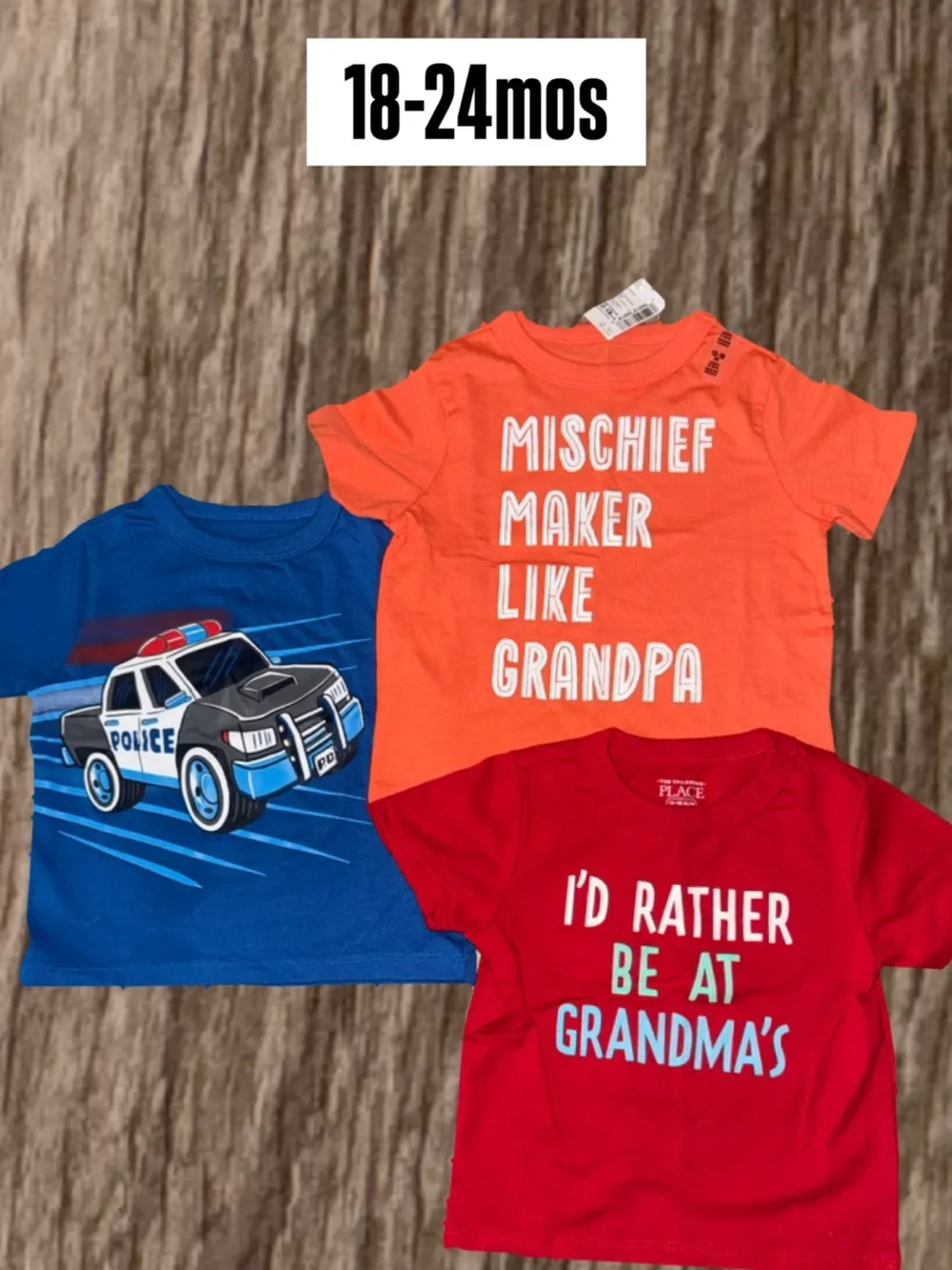 The Children's Place Orange 'Mischief Maker Like Grandpa' Graphic Tee